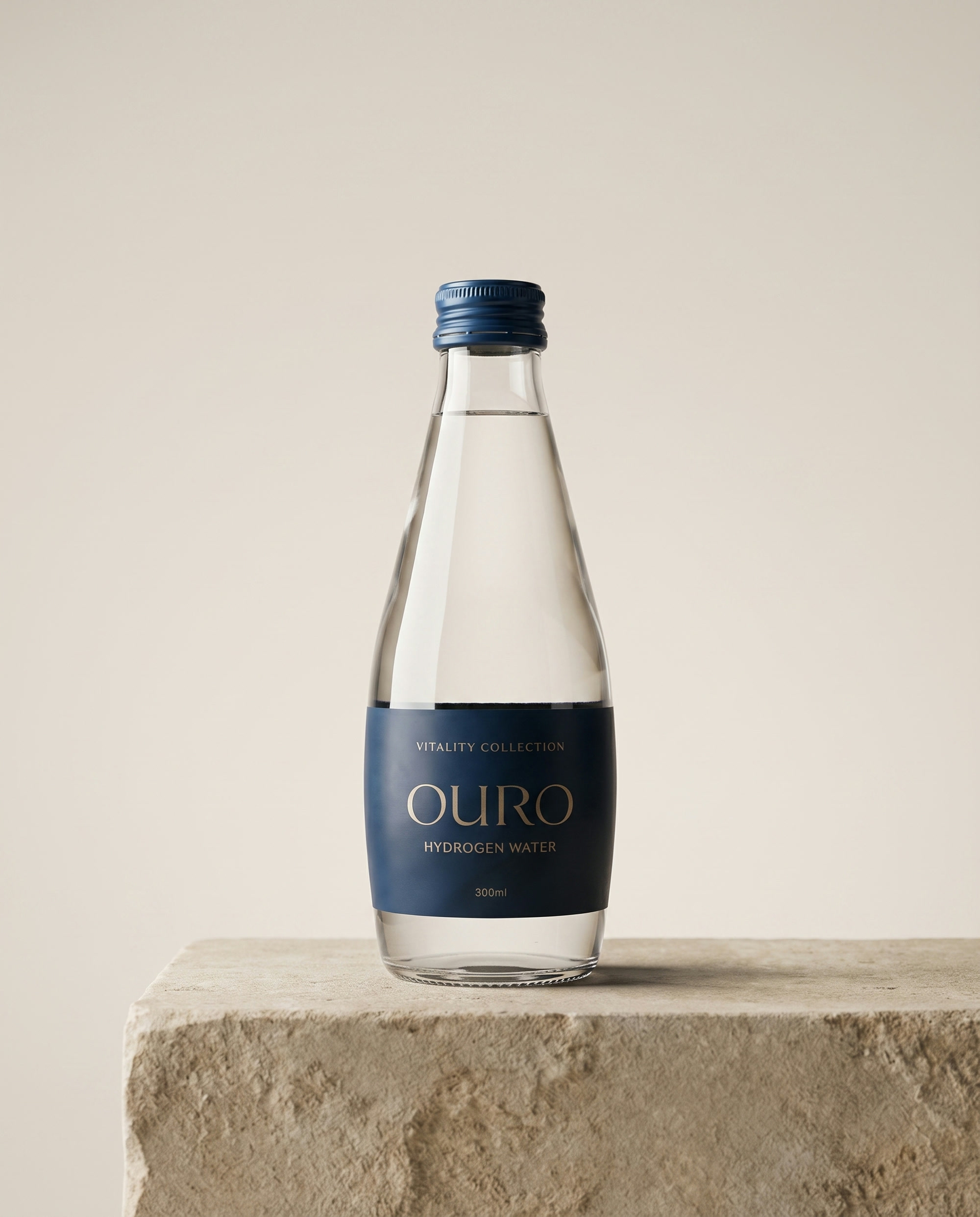 Ouro Vitality, Hydrogen Water 300ml glass bottle